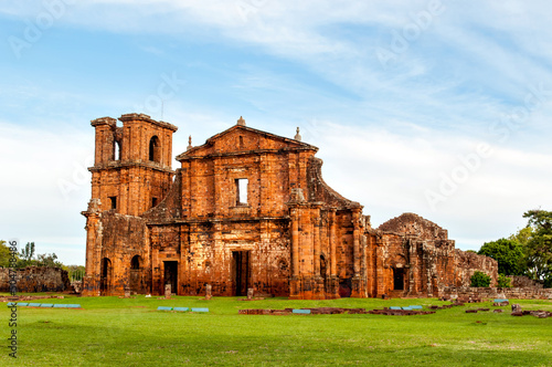 Jesuit Ruins in São Miguel das Missões, Rio Grande do Sul, Brazil photo