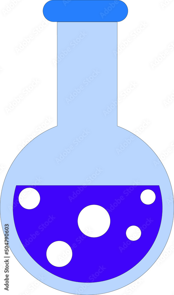 Florence flask icon. on white background Florence flask icon. on white background