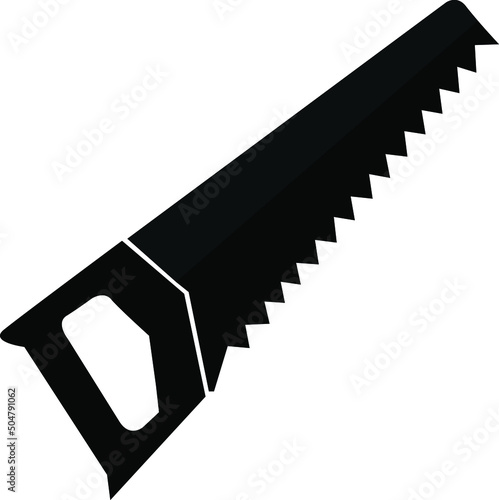 hand saw icon. on white background