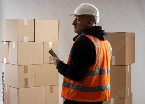 Postal warehouse worker. Ex...