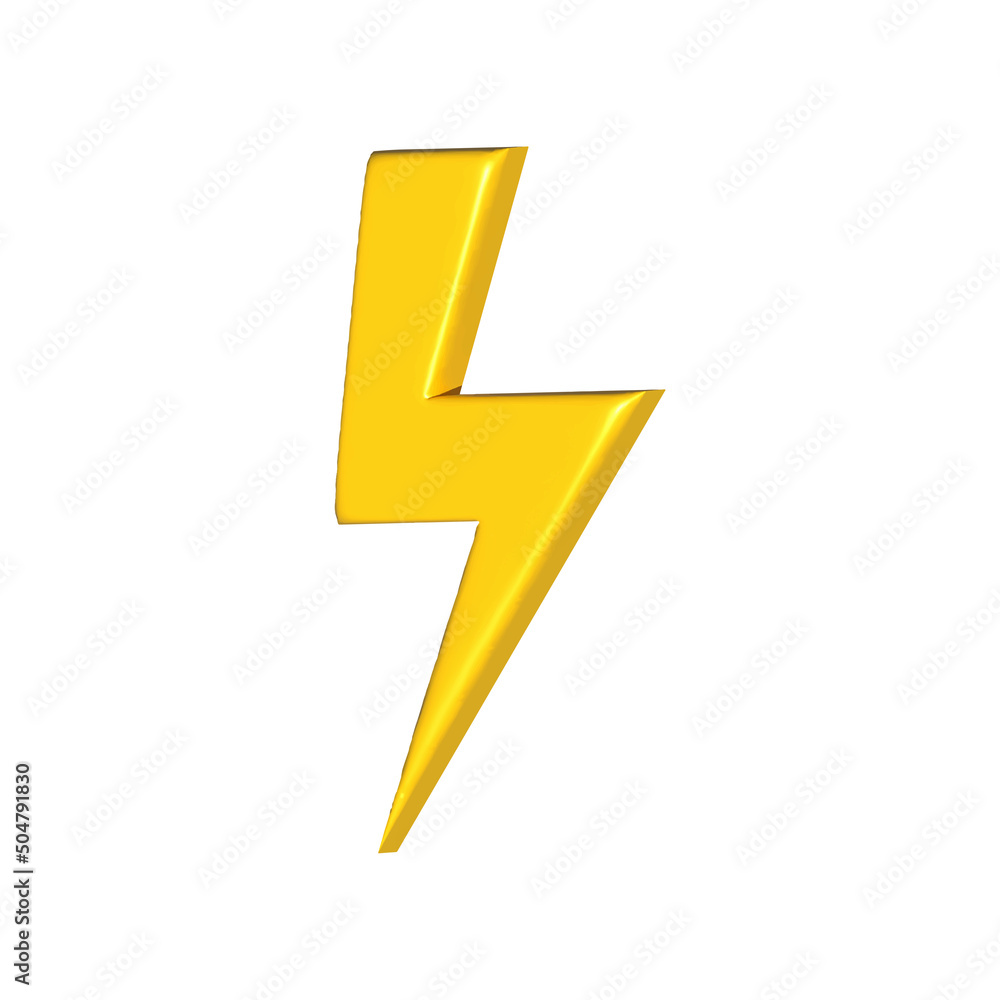 Yellow thunder and bolt lighting flash icon. Vector Yellow thunder and bolt lighting flash icon. Vector