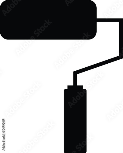 paint brush icon. on white background