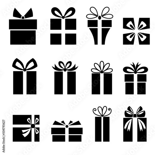 Gifts icon set