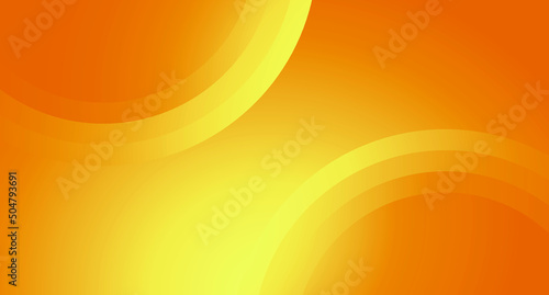 Yellow background with dynamic abstract shapes Free Vector
