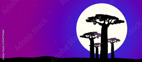 paesaggio, africano, savana, africa, safari