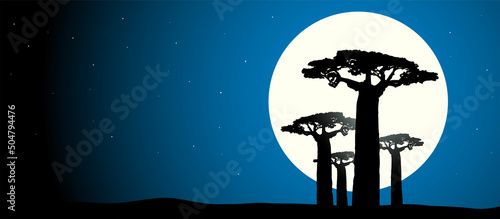 paesaggio, africano, savana, africa, safari