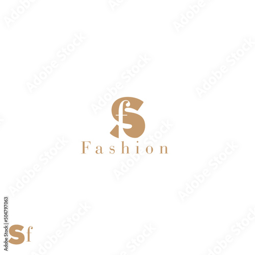S F logo design fashion logo 