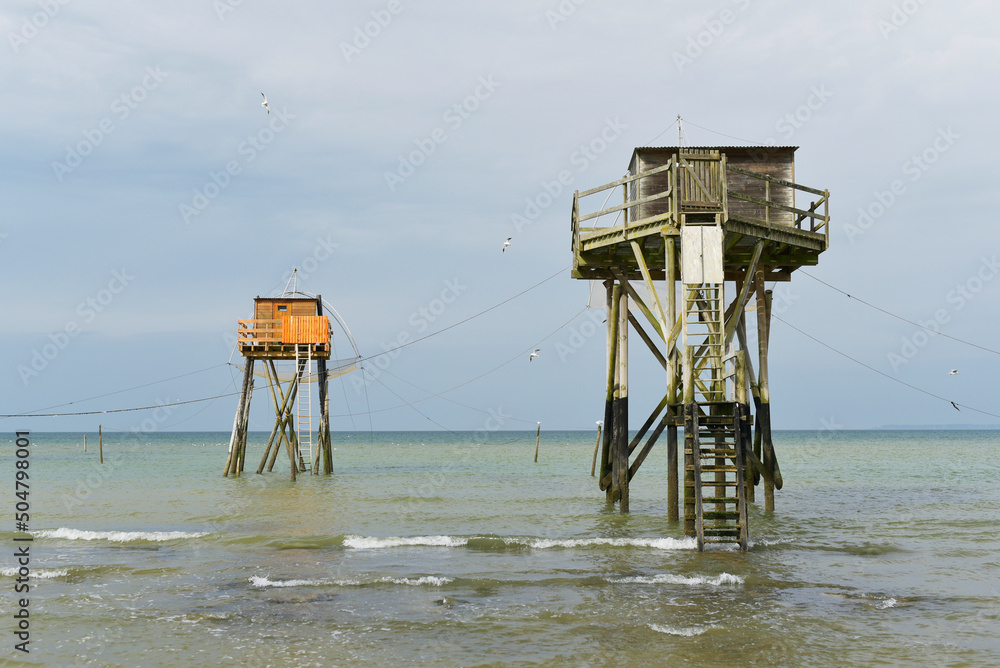 Pêcheries plage de Vendée