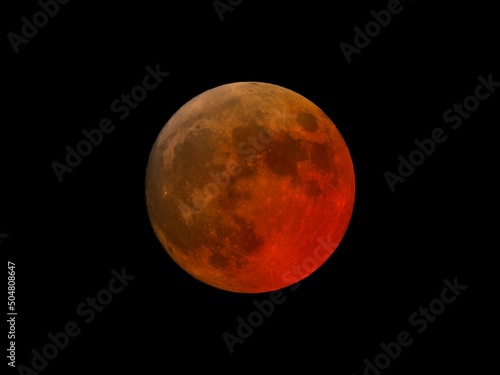 Fototapeta Naklejka Na Ścianę i Meble -  super blood moon total eclipse
