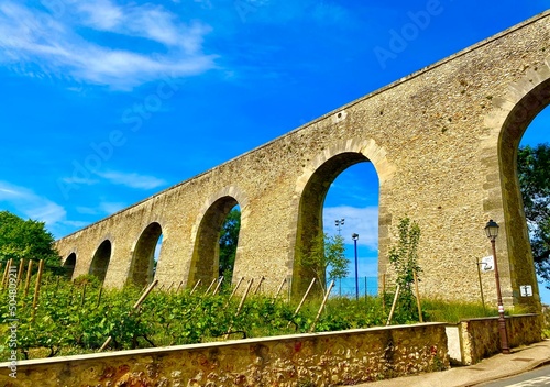 Canvas-taulu roman aqueduct in Louveciennes near Paris