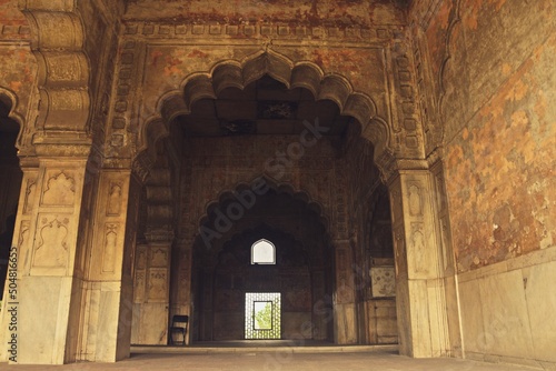 architectural building ar unesco world heritage site  red fort  delhi  india 