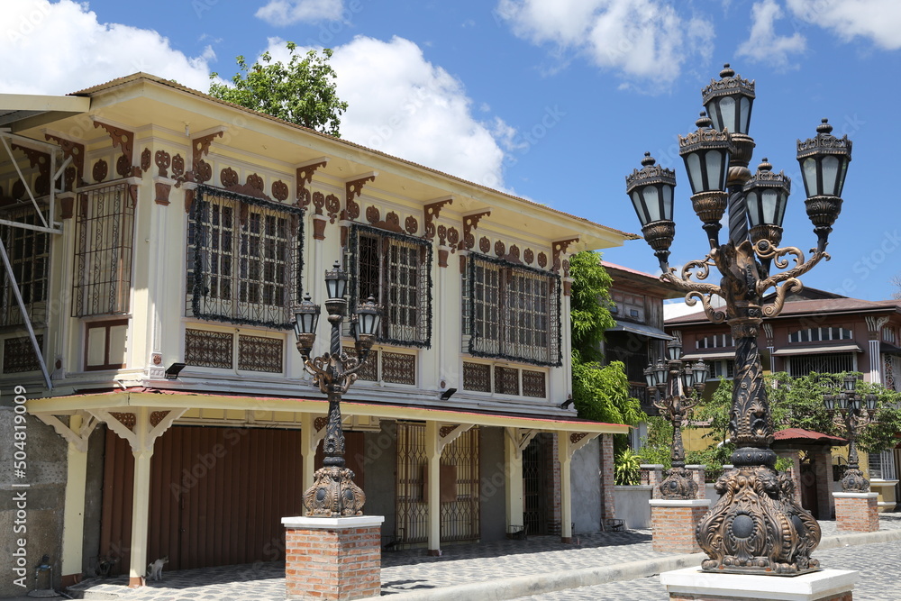 Kolonialhaus in Gapan City, Provinz Nueva Ecija, Philippinen