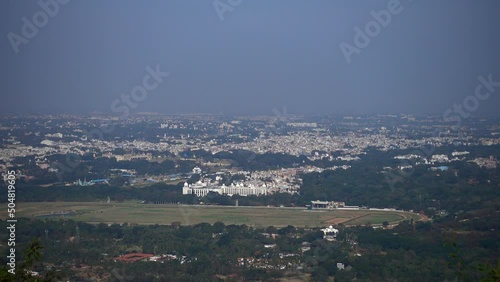 The city of Mysore. Overview from above photo