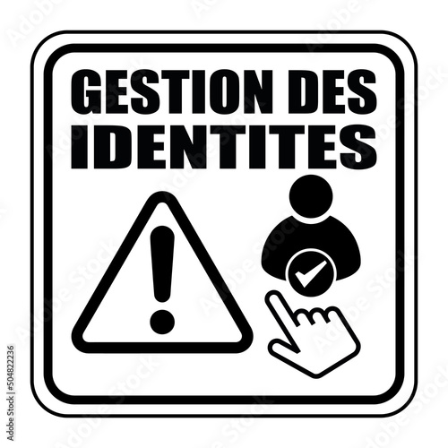 Logo gestion des identités.