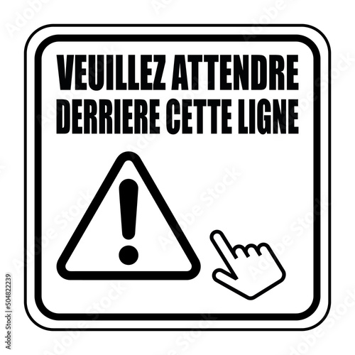 Logo veuillez attendre derrière cette ligne.