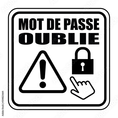 Logo mot de passe oublié.
