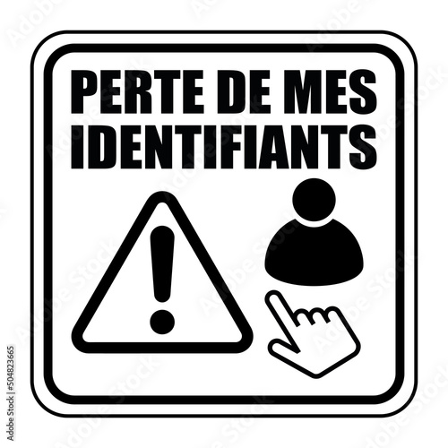 Logo perte de mes identifiants.