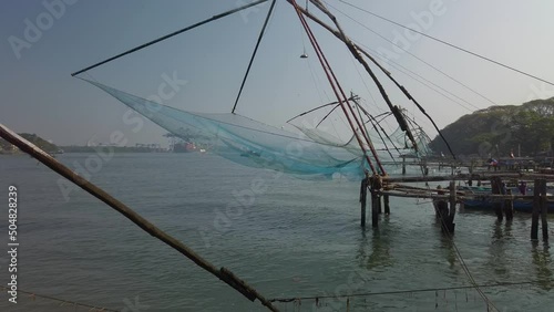 Chinese fishing nets in Kochi (Cochin) India