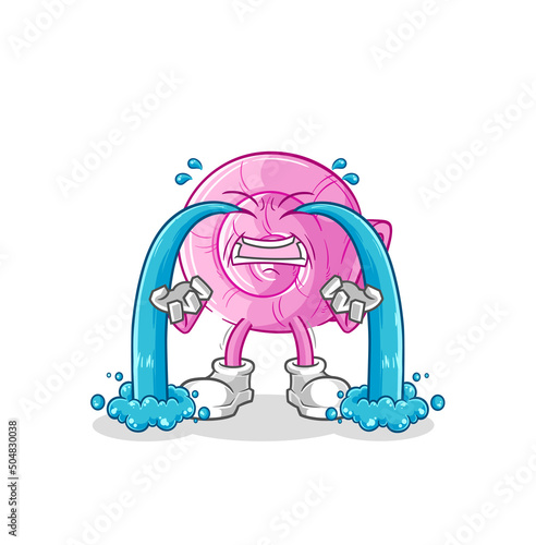shell crying illustration. character vector
