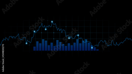 HUD or UI currency trading application. Set of interface background. Design element.  black background. Flat design.