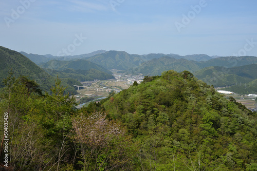 天空の城「竹田城址」、北千畳からの眺望