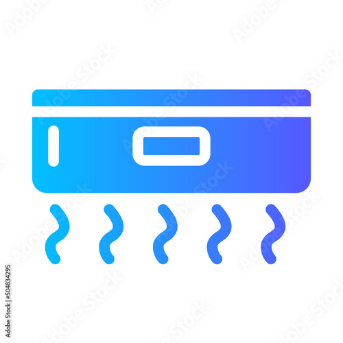 hand dryer gradient icon