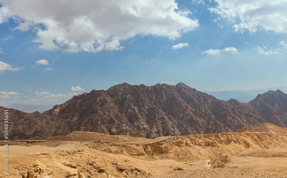 beautiful mountains landscape in Arava desert beautiful mountains landscape in Arava desert