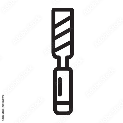 nail file  line icon