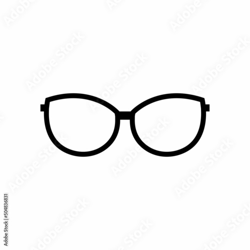 Glassess icon vector flat design