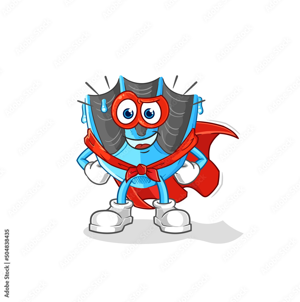 swimming fin heroes vector. cartoon character swimming fin heroes vector. cartoon character