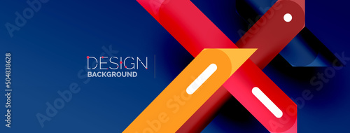 Background overlapping lines. Dynamic lines abstract wallpaper. Straight lines composition vector illustration for wallpaper banner background or landing page