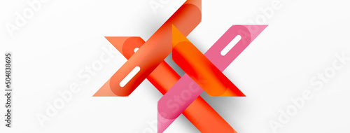 Background overlapping lines. Dynamic lines abstract wallpaper. Straight lines composition vector illustration for wallpaper banner background or landing page