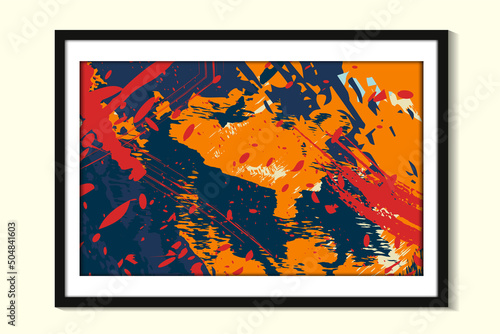 Trendy modern abstract vector. A collection of creative minimalist hand-painted illustrations for social media, wall hangings, postcards or brochure cover designs.