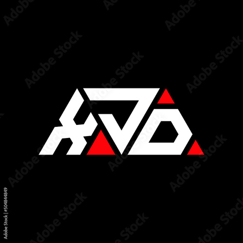 XJD triangle letter logo design with triangle shape. XJD triangle logo design monogram. XJD triangle vector logo template with red color. XJD triangular logo Simple, Elegant, and Luxurious Logo... photo