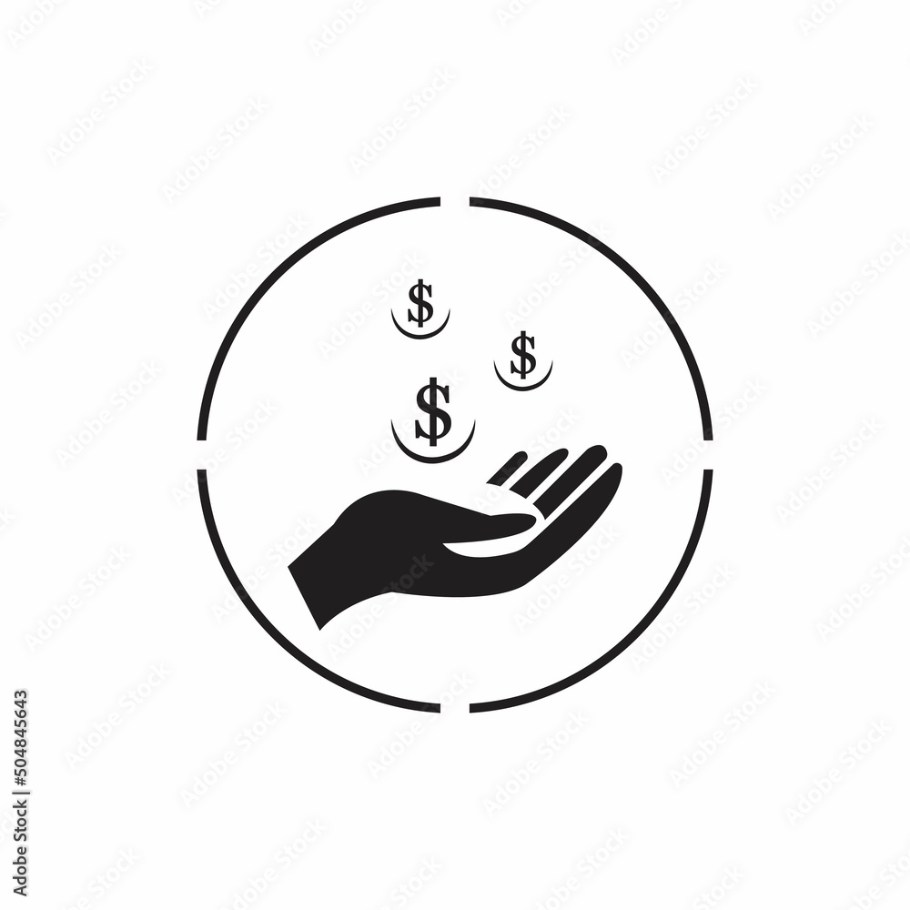 Save money vector icon background Save money vector icon background