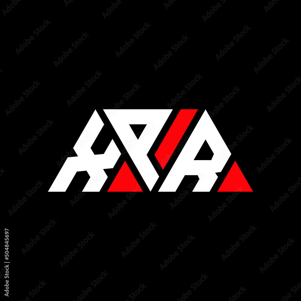 XPR triangle letter logo design with triangle shape. XPR triangle logo design monogram. XPR triangle vector logo template with red color. XPR triangular logo Simple, Elegant, and Luxurious Logo...