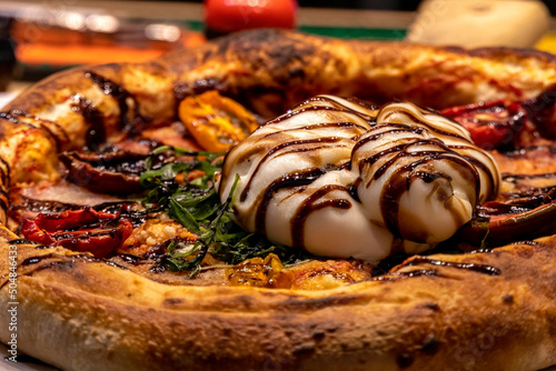 Oriental sweets made from nuts, honey and dough of different shapes and colors. Jerusalem. photo