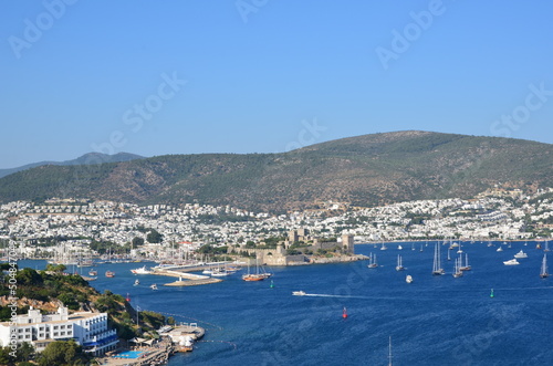 Mugla Bodrum landscape in summer