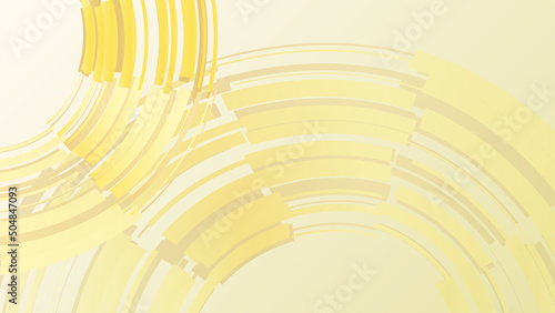 Abstract gold curved Rectangular background.