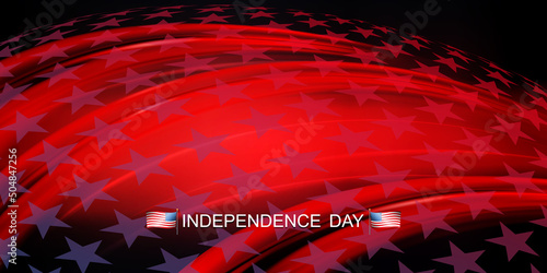 Abstract composition of the American flag, the national symbol of the USA,