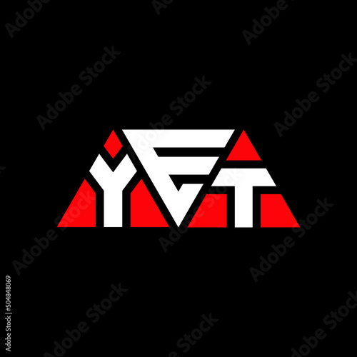 YET triangle letter logo design with triangle shape. YET triangle logo design monogram. YET triangle vector logo template with red color. YET triangular logo Simple, Elegant, and Luxurious Logo...