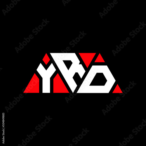 YRD triangle letter logo design with triangle shape. YRD triangle logo design monogram. YRD triangle vector logo template with red color. YRD triangular logo Simple, Elegant, and Luxurious Logo... photo