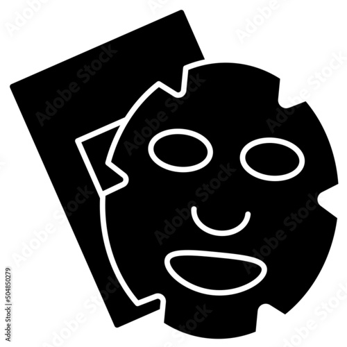 sheet mask line icon