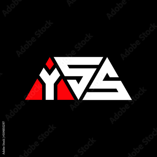 Fototapeta Naklejka Na Ścianę i Meble -  YSS triangle letter logo design with triangle shape. YSS triangle logo design monogram. YSS triangle vector logo template with red color. YSS triangular logo Simple, Elegant, and Luxurious Logo...