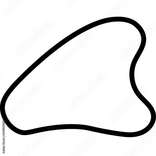 gua sha line icon
