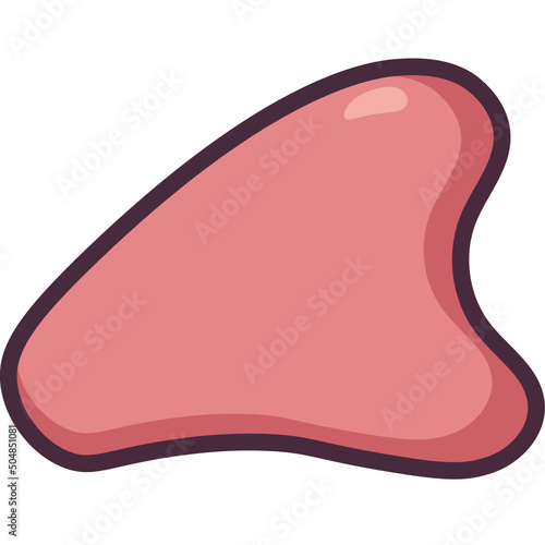 gua sha line icon