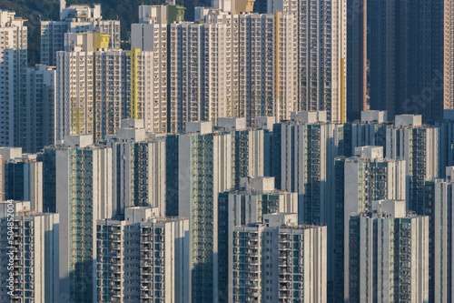 High rise residential building in Hong Kong city