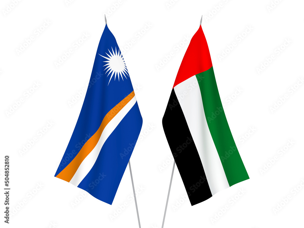 United Arab Emirates and Republic of the Marshall Islands flags