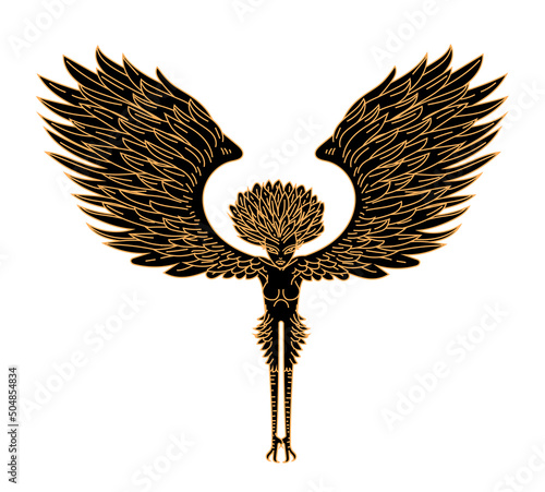 greek mythology harpy monster woman
