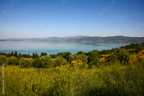 Paesaggio lago Trasimeno. Umbria, Italia © anghifoto